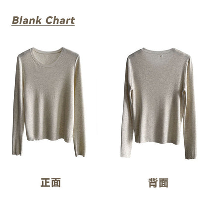 秋冬新款/圓領百搭包色薄毛衣-四色