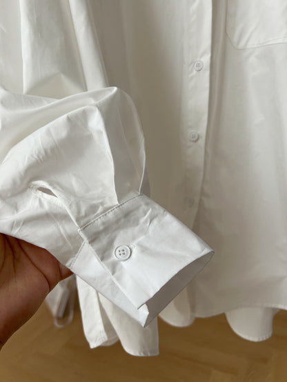 法式設計感風衣型造型襯衫