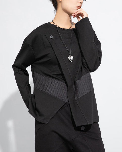 前拼接造型簡約百搭Ｔ恤