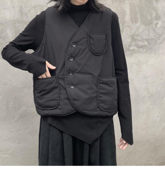 熱賣/百搭夾棉保暖造型背心