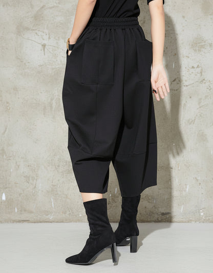 立體剪裁設計款七分潮褲8767