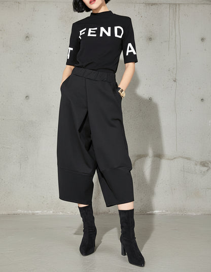 立體剪裁設計款七分潮褲8767