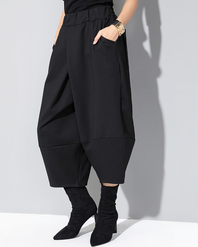 立體剪裁設計款七分潮褲8767