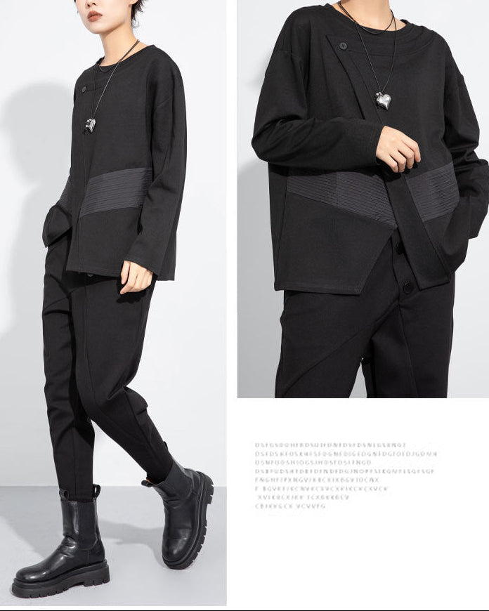 前拼接造型簡約百搭Ｔ恤