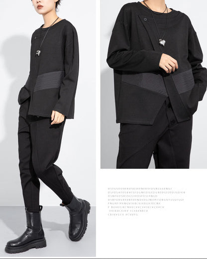 前拼接造型簡約百搭Ｔ恤