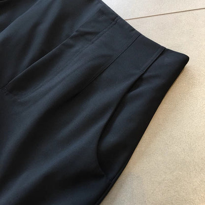 春季高腰繭型立裁別緻褲版長褲