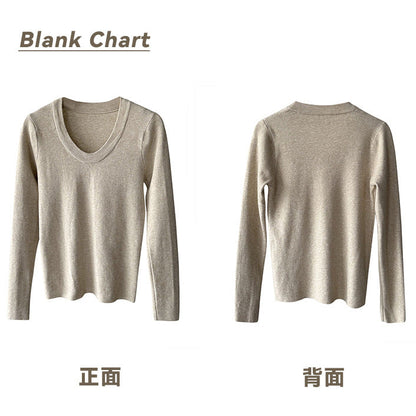 大圓領合身打底衫-四色