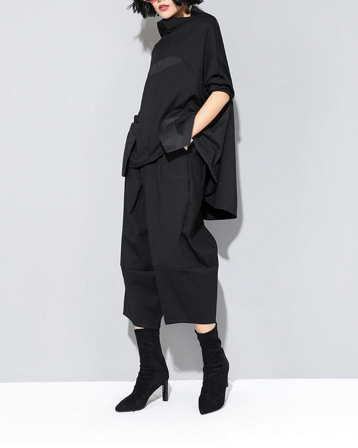 立體剪裁設計款七分潮褲8767