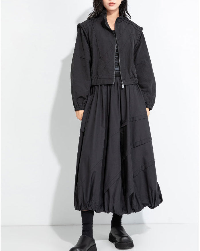 酷又甜包繩肩設計款短夾克