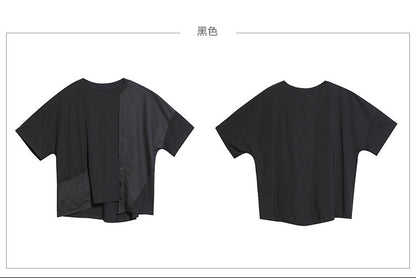 魅力新品/超有型斜拼接蝙蝠袖Ｔ恤