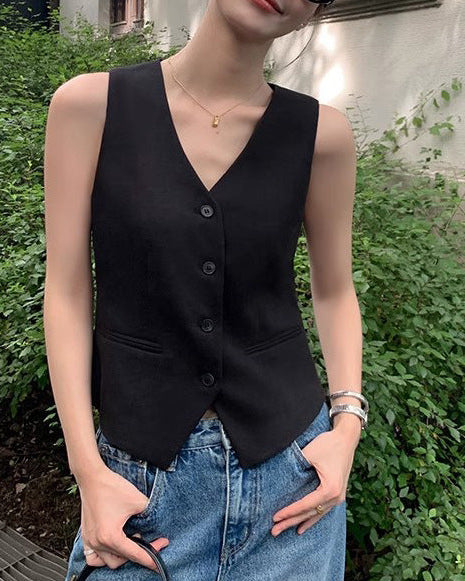 超好版型｜時尚夏季麻料西裝無袖背心