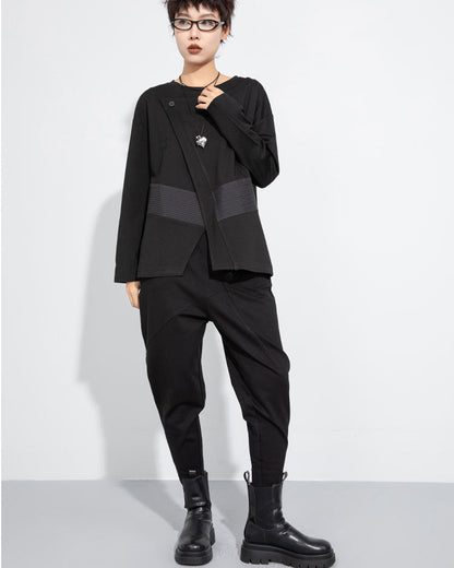 前拼接造型簡約百搭Ｔ恤