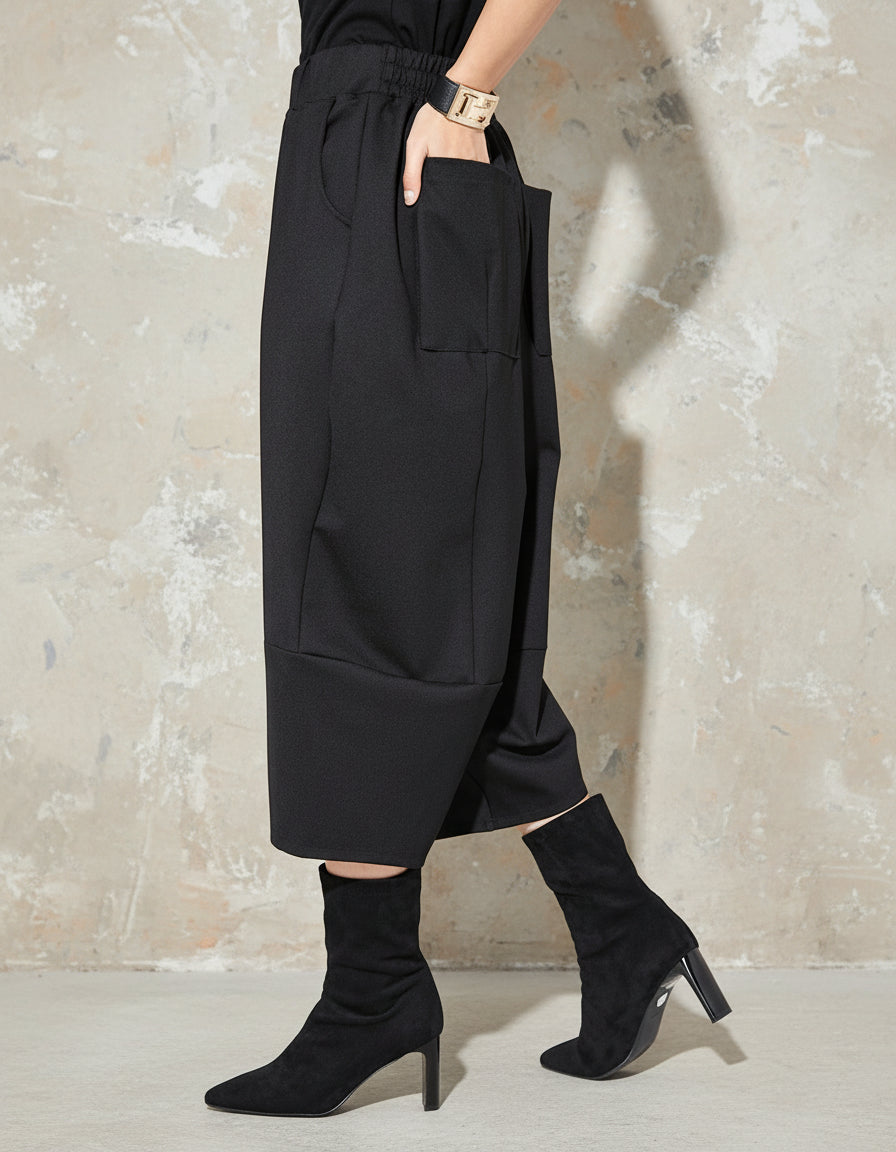 立體剪裁設計款七分潮褲8767