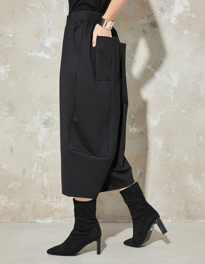 立體剪裁設計款七分潮褲8767