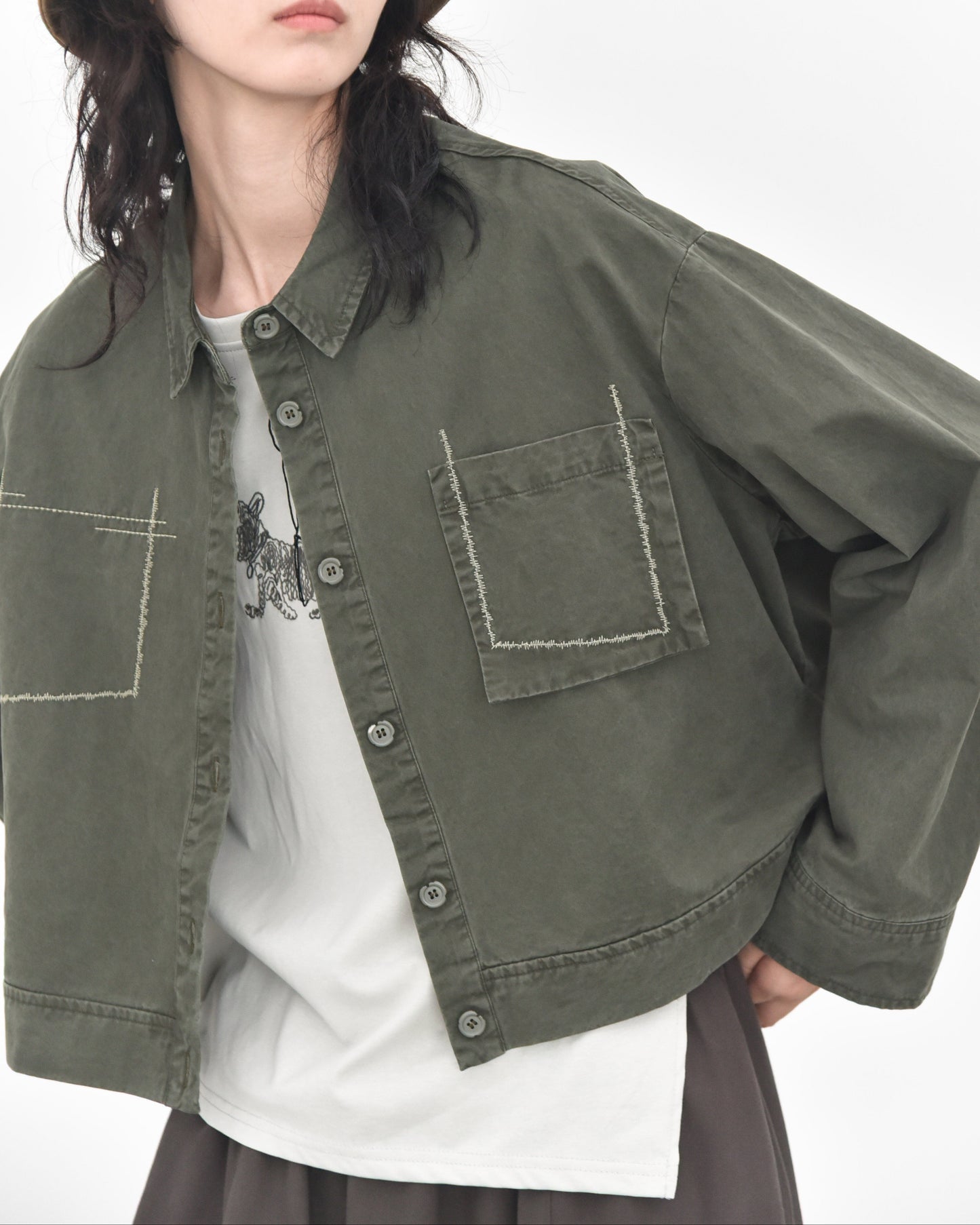 設計款解構口袋帥氣薄外套